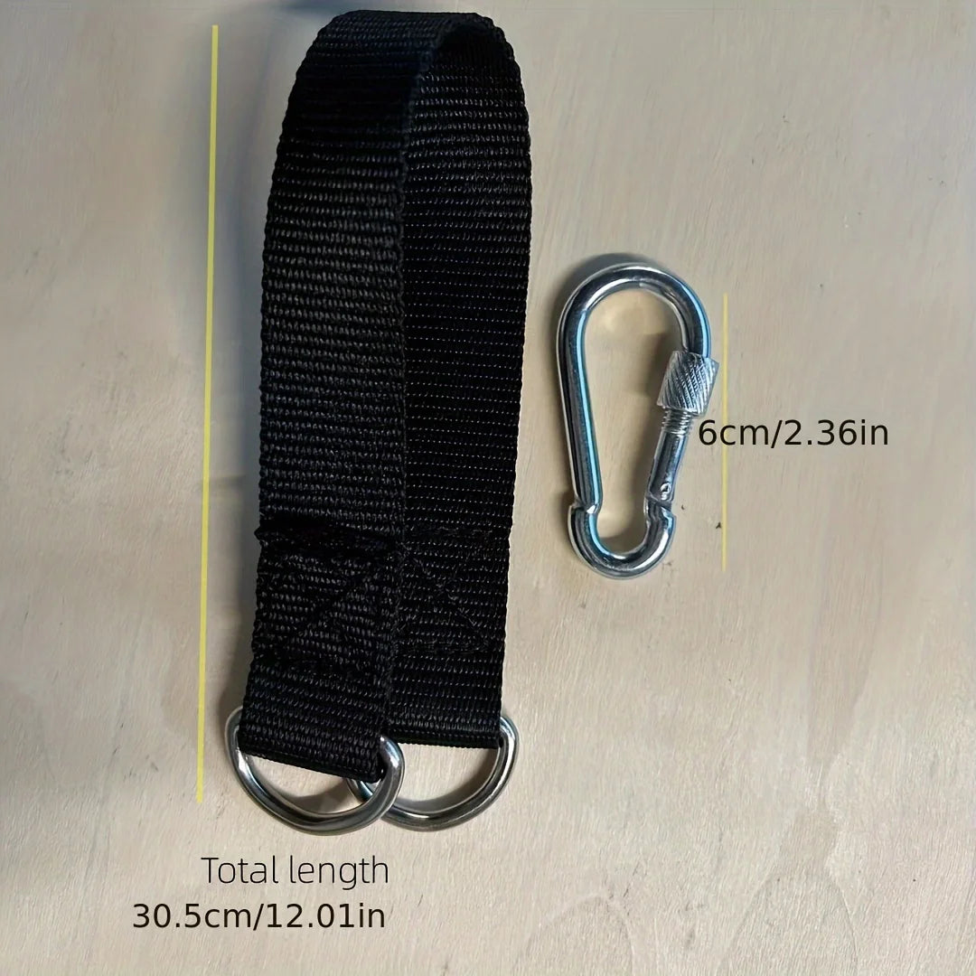 1/2pcs, Durable Hanging Belt, Hammock Swing Hanging Belt and Steel Alloy Hooks, Outdoor Camping Hiking Tools Hammock Accessories Oasis Select