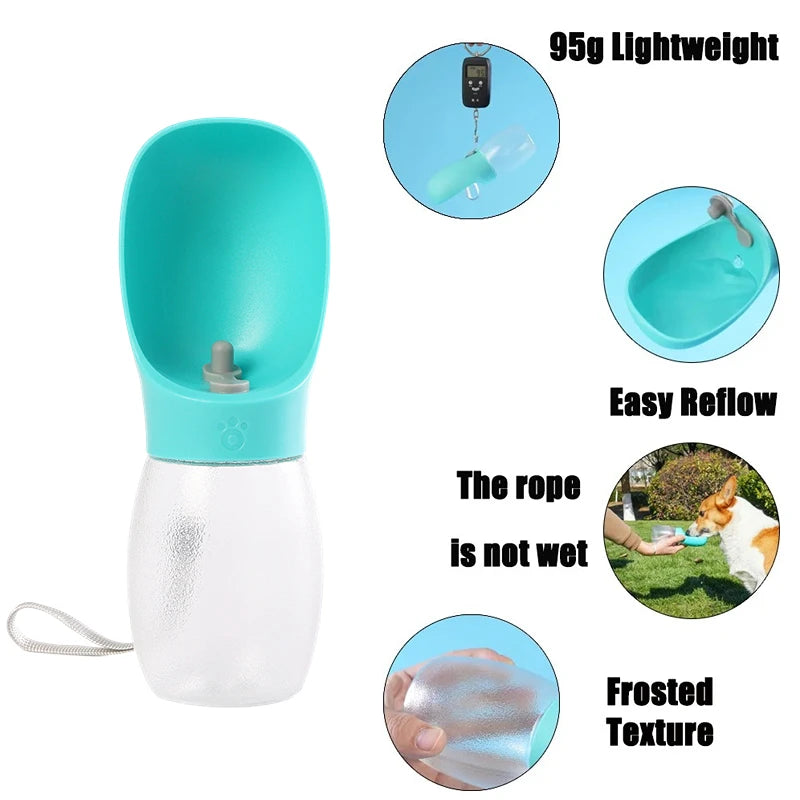 YTYIN 300ml Portable Dog Water Bottle – Leakproof Travel Bowl Pet Water Bottle Oasis Select