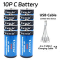 USB-C Rechargeable C Batteries, 19800mWh 1.5V C Batteries, Fast Charging 2 Hours, Replace LR14 Battery for Speakers & Doorbells Oasis Select 10P C Battery