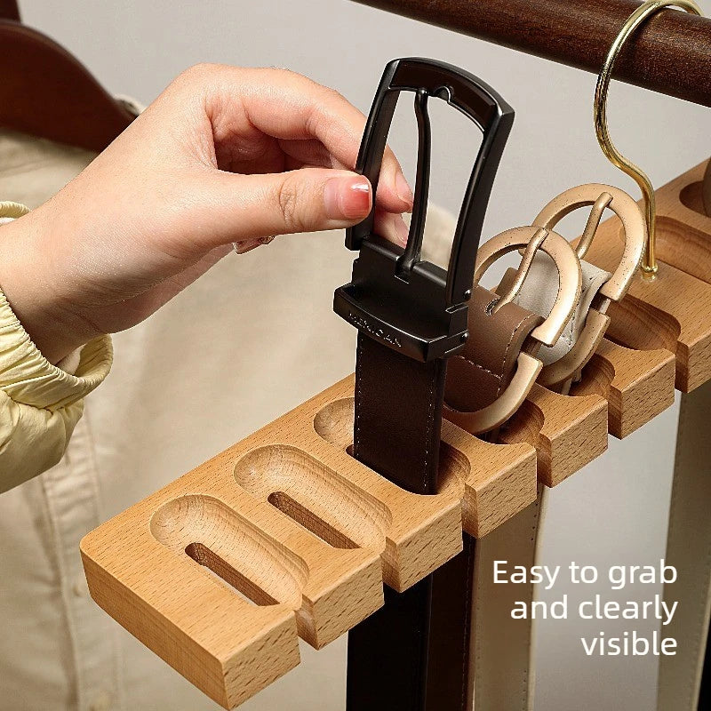 High End Solid Wood with Storage Rack Home Wardrobe with Hooks for Organizing Handicrafts with Hanging Wooden Hangers Oasis Select