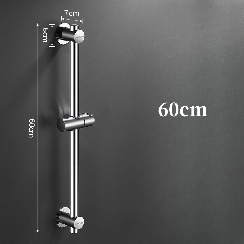 Shower Slide Bars Extension Hand Shower Head Rail Slide Holder Wall Mounted Adjustable Sliding Bar Bathroom Accessories Oasis Select 60cm