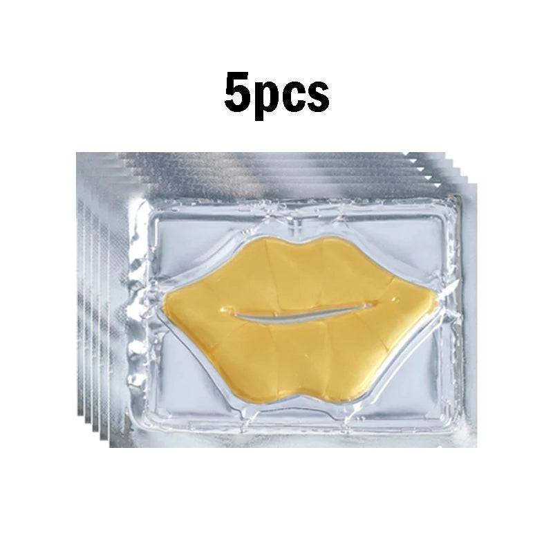 BIOAOUA Crystal Collagen Lip Mask – Plump & Moisturize Lips Collagen Lip Mask Oasis Select Gold 5pcs