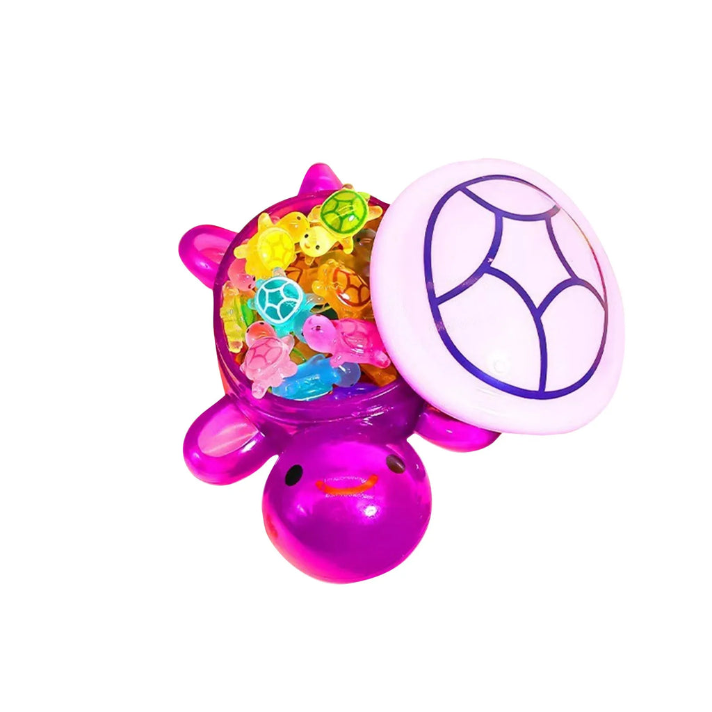 1PC Night Glow Large Turtle+60pcs Mini Luminous Turtles Figurines Resin Craft Glowing Turtle Storage Ornament Landscape Desktop Oasis Select Purple One Size