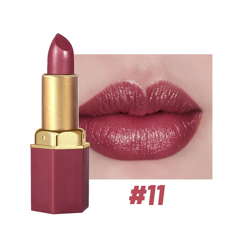 SAM SUGAR Gold Bar Glitter Lipstick – 6 Shades, Long Lasting