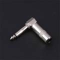 Metal 6.35mm Plug Right Angle Male Mono Plug L-Shape Audio Connector For Guitar Audio 1/4" 6.35 90 Degree Jack Solder Connector Oasis Select Default Title