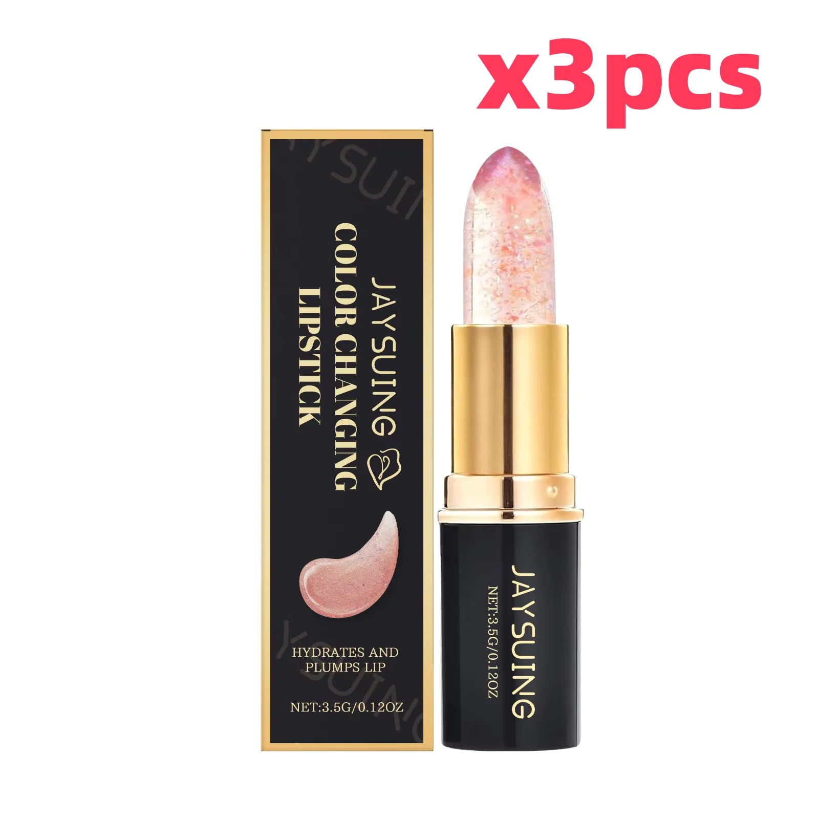 Color Changing Lipstick Anti-Dryness Moisturize Lighten Shining Lip Waterproof Non-greasy Not Easy to Fade Red Pink Lips Makeup Oasis Select 10.5g boxed 3.5g Full Size