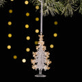 Sequined Acrylic Christmas Ornaments – Snowflake & Bell Pendants