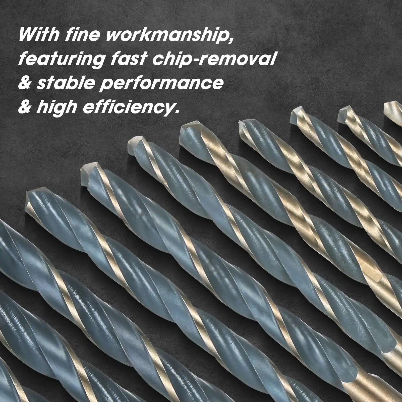 13Pcs High-Speed Steel Drill Bit Hard Metal HSS Twist Bit Stainless Steel Drilling Twist Drill Set with Storage Case Oasis Select