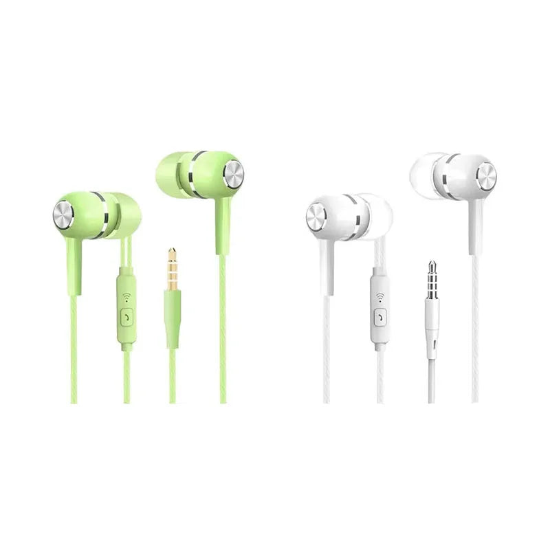 1 2 Mobile Wired Headphones Sport Earphone Ear 3 5 Earbuds Headset