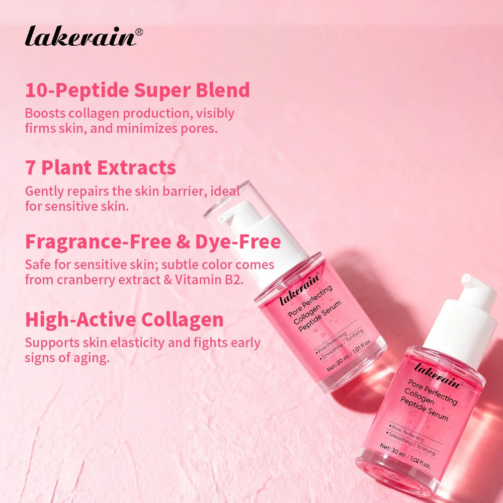 Lakerain Collagen Peptide Essence Deep Moisturizing Gentle Barrier Repair Elasticity and Smooth Complexion Skin Care Serum Oasis Select