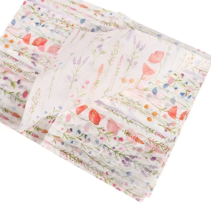 10 Pcs Floral Tissue Paper Bouquet Flower Wrapping Paper Gift Wrap Flower Art Paper For Diy Crafts Birthday Wedding Party Decor Oasis Select
