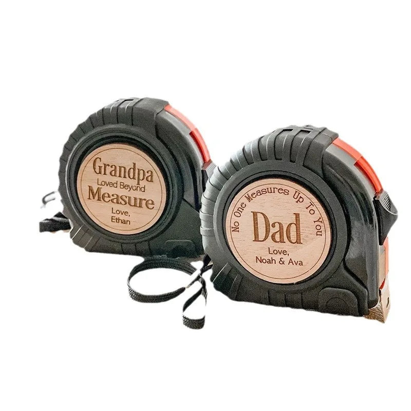 Father's Day Tape Measure No One Measures Up Wood Chip Engraved Boyfriend Christmas Gift Gift Oasis Select