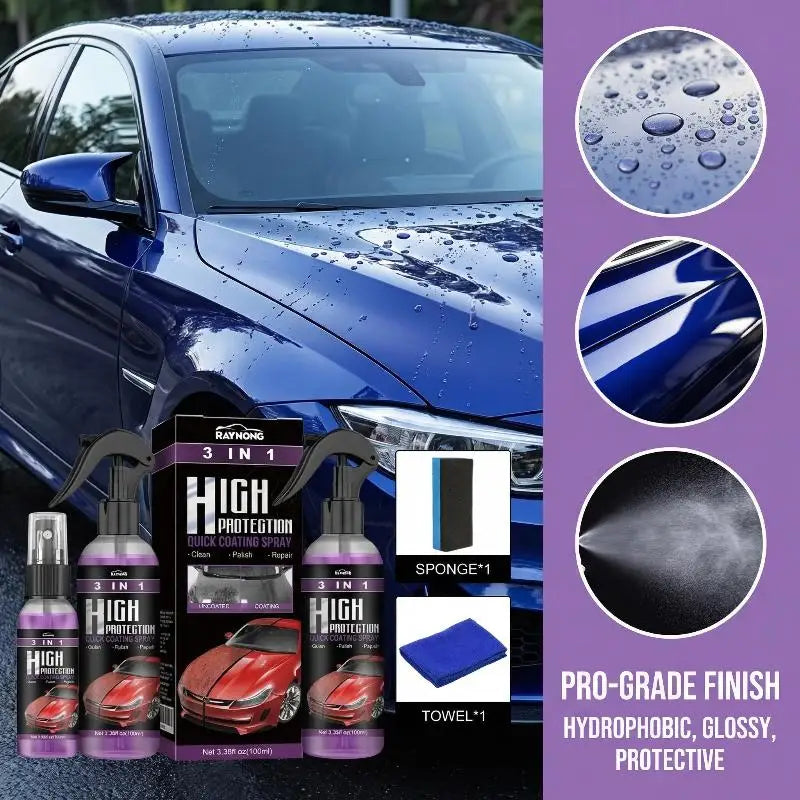 Car Headlight Restoration Spray Clear Vision Formula with UV Protection and Waterproof Sealant for Plastic Glass Oasis Select