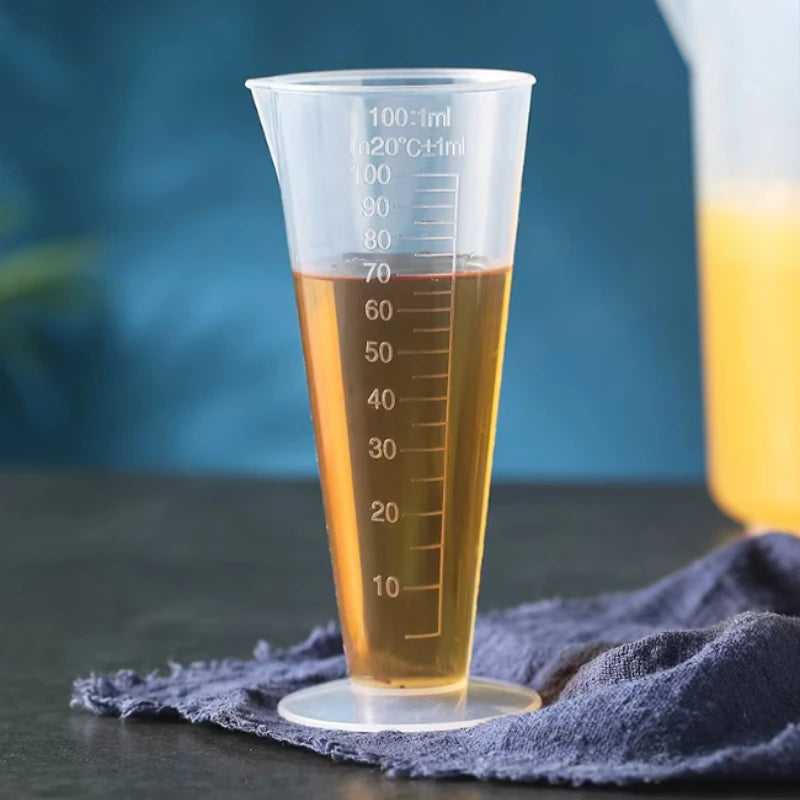 100ml Liquid Measuring Cup Large PP Plastic Corrugated Cup Kitchen Supplies Transparent Measuring Jugs Plastic Measuring Cup Oasis Select