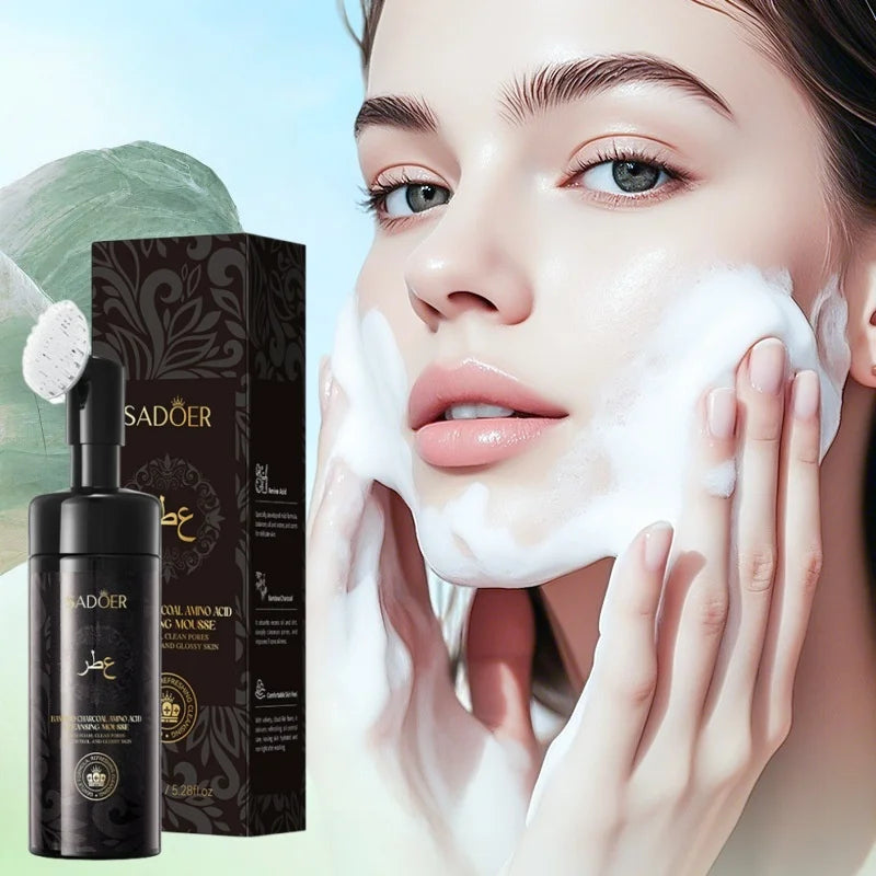 SADOER Bamboo Charcoal Amino Acid Cleansing Mousse 150ml Facial Cleansing Mousse Oasis Select
