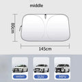 Folding Windscreen Visor Car Front Window Sunshade Cover Sun Shade Windshield New Summer Auto UV Protection Styling Accessories Oasis Select Large 80CM