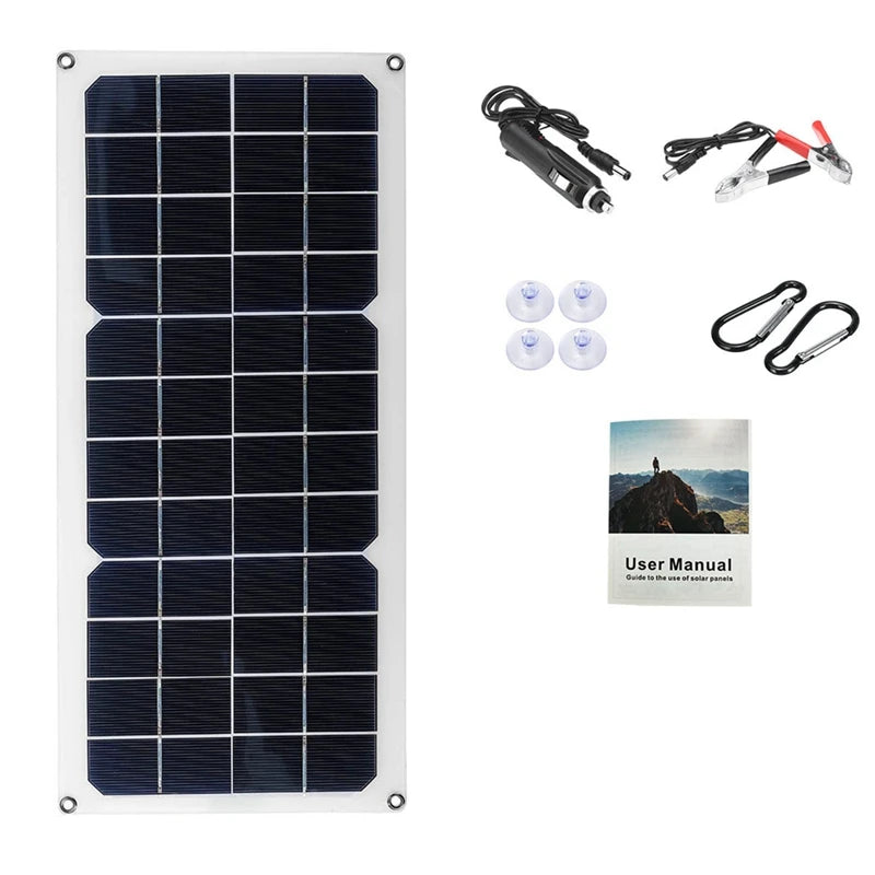 12V 30W Solar Panel Car Van Boat Caravan Trickle Portable Battery Charger Solar Charging Panel Durable Oasis Select As Shown 12V