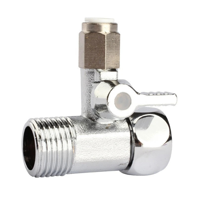 Faucet Three-way Shut-off 1/4 "3/8" Valve Copper for Hot and Cold Water Butler Reverse Osmosis Water Supply Adapter Accessories Oasis Select