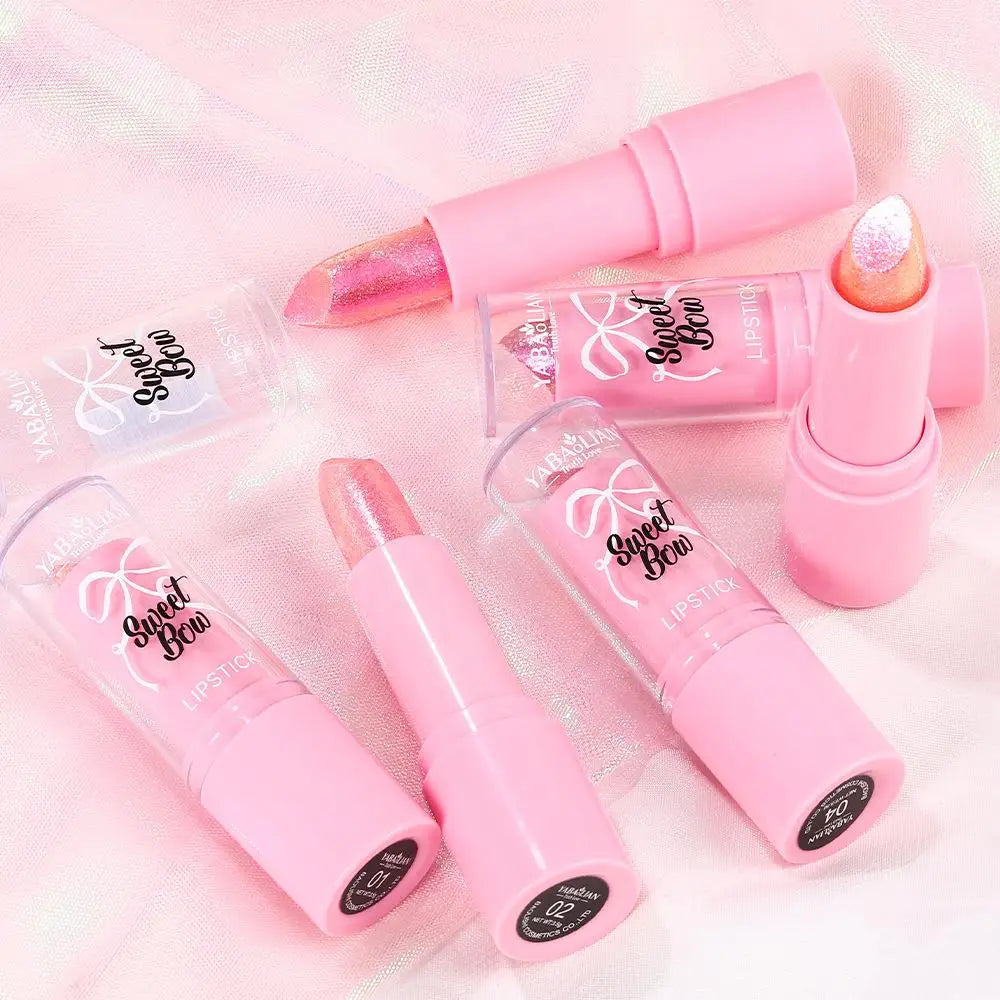 Metallic Pink Glitter Lipstick – Shimmer Lip Gloss Long Lasting Shimmer Lip Gloss Oasis Select