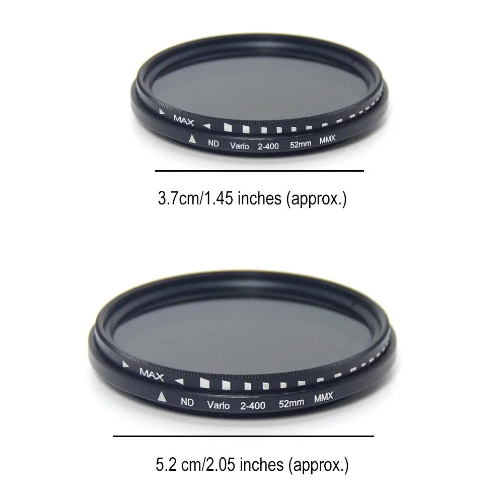 37mm Clip-On ND2-400 Variable ND Filter for Smartphones & DSLRs