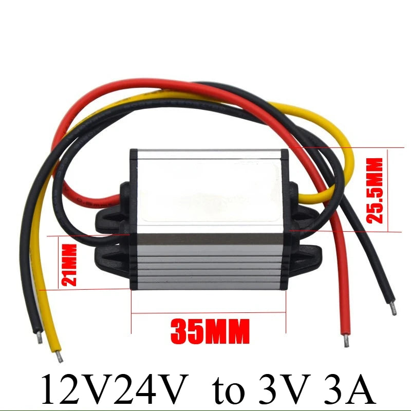 12V24V to 3.3V 3.7V 4.2V 5V 6V 7.5V 9V 3A Transformer Power Module Car DC Power Supply Step-Down Device RoHS Waterproof CE Oasis Select 12V24V to 3V 3A