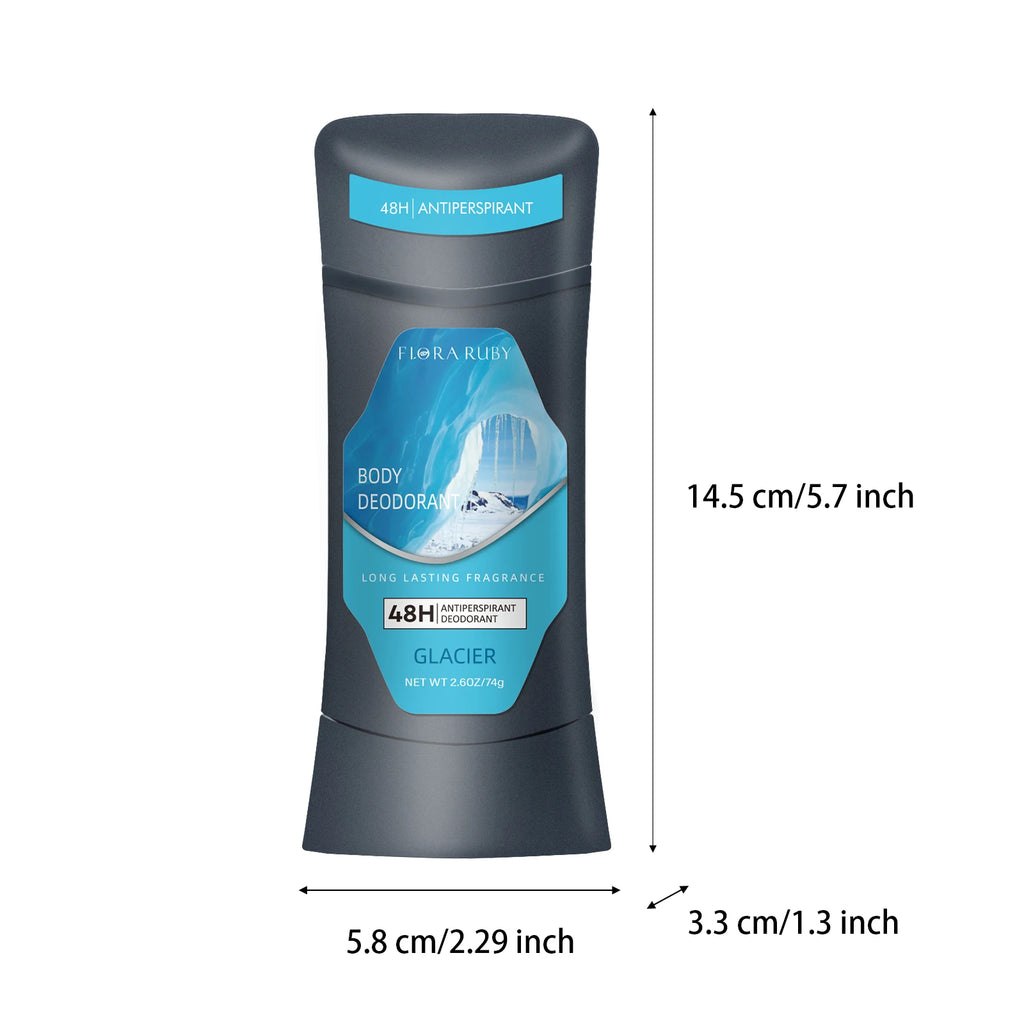 Men's Deodorizer Stick 72 Hour Odor Control Removing Odor，Armpit Antiperspirant Refreshing Aroma Whole Body Care Cream 74g Oasis Select