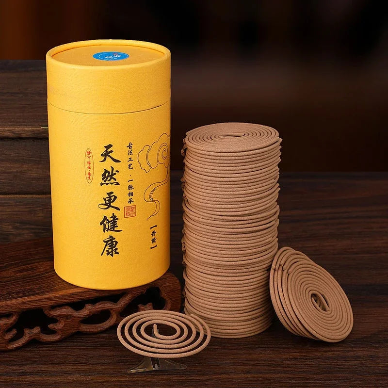 120 Trays of Natural Coil Incense Household Indoor Aromatherapy Sandalwood Agarwood It Can Purified Air Lasts for 4 Hours Oasis Select