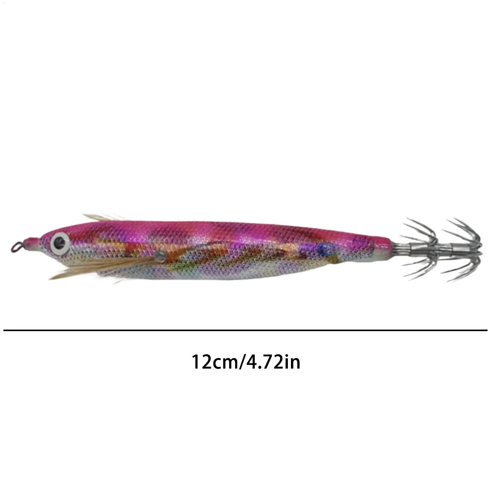 Squid Jigs Saltwater 4.7in Glowing Catching Bait with Sound Beads Saltwater Fishing Lures for Cuttlefish Bass Trout Catfish Oasis Select