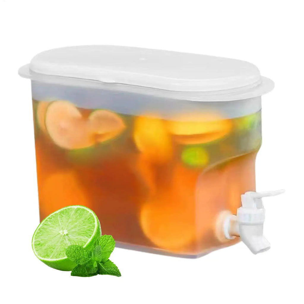 Cold Kettle with Faucet in Refrigerator Water Jugs Fruit Teapot Lemonade Bucket 2.8L Large Capacity Iced Beverage Dispensers Oasis Select