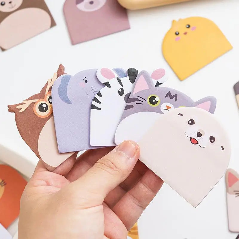 240/960 Sheets Large Capacity Adhesive Animal Shaped Memo Pads Cartoon Cute And Interesting Animal Shaped Sticky Notes Oasis Select
