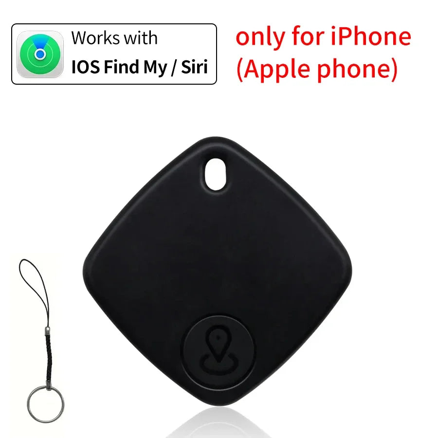 Android IOS Dual-system GPS Tracker Smart Bluetooth Tracking Device Portable Real Time Positioner Global Locator for Kid Pet Car Oasis Select Black Only iOS