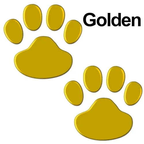 Car Stickers Creative Decals Paw 3D Animal Dog Cat Foot Prints Decal Car Motocycle Sticker Car Accessories Oasis Select yellow