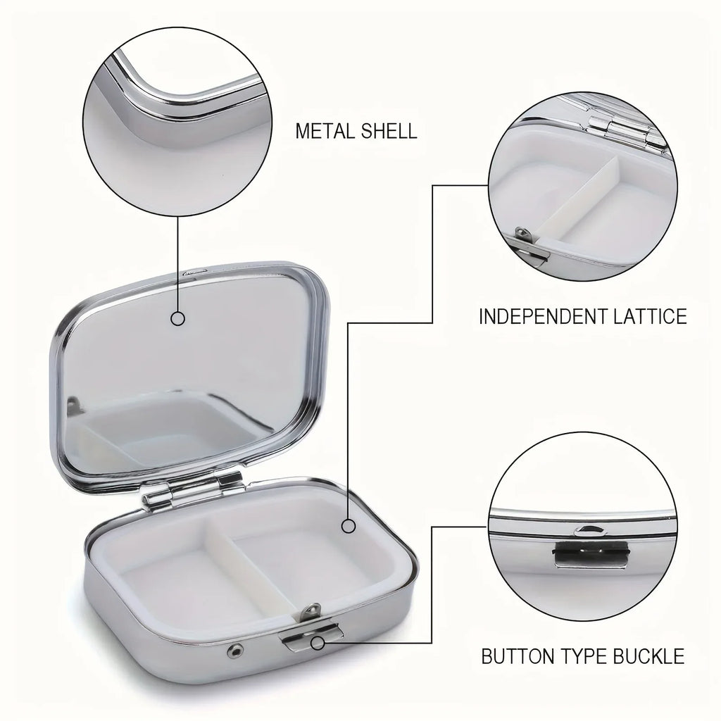 Travel Cases Lovely Colored Medicine Metal Jwelery Organizers Household Holder Iron Cabinet Small pill container Oasis Select