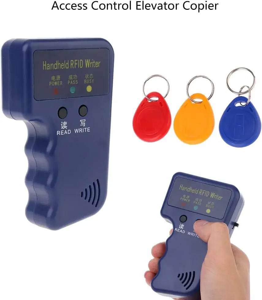 RFID Duplicator ID Handheld 125khz Key Copier Reader Writer Reader Card Cloner Programmer Writable Key Access Card Keyfobs Oasis Select