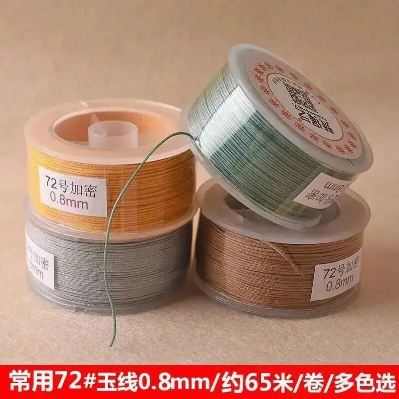 0.8 mm 65m Nylon Cord Thread DIY Tassels Beading String Thread Chinese Knot Macrame Cord Bracelet Braided String Oasis Select