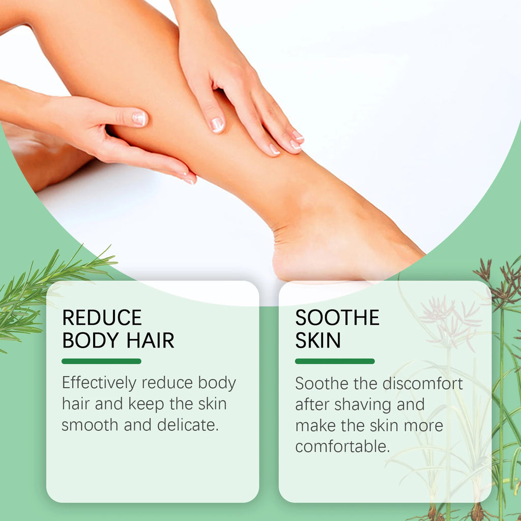 EELHOE Cyperus Rotundus Hair Removal Soothing Oil 60ml Hair Removal Oil Oasis Select