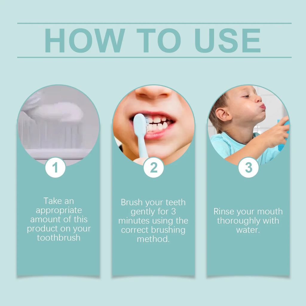 ORALHOE Children's Mint Flavored Toothpaste Oral Hygiene Fresh Breath Prevent Tooth Decay Protect Gums Tooth Nourish Toothpaste Oasis Select