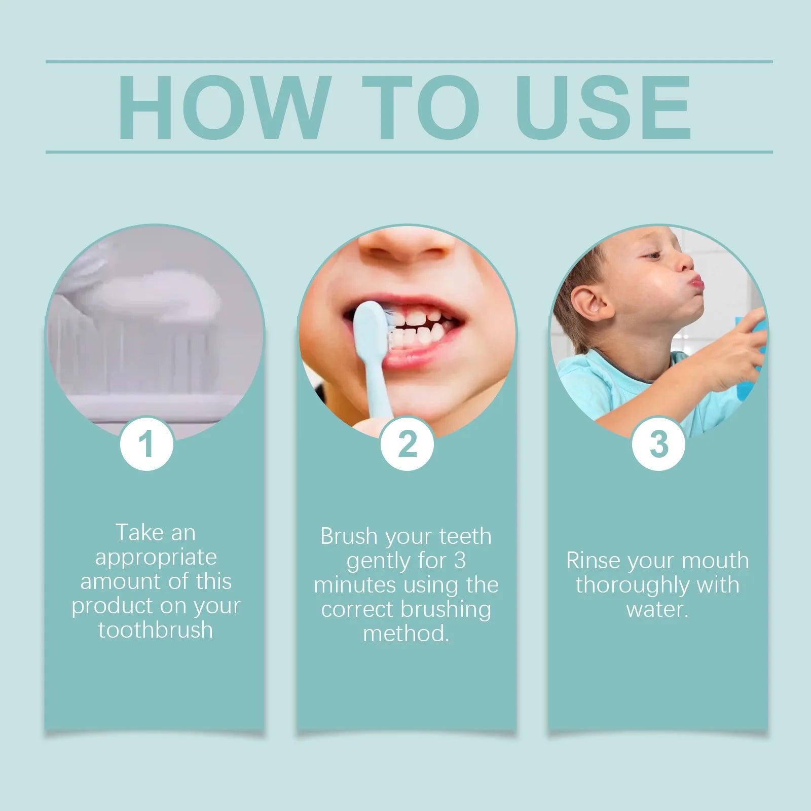 ORALHOE Children's Mint Flavored Toothpaste Oral Hygiene Fresh Breath Prevent Tooth Decay Protect Gums Tooth Nourish Toothpaste Oasis Select