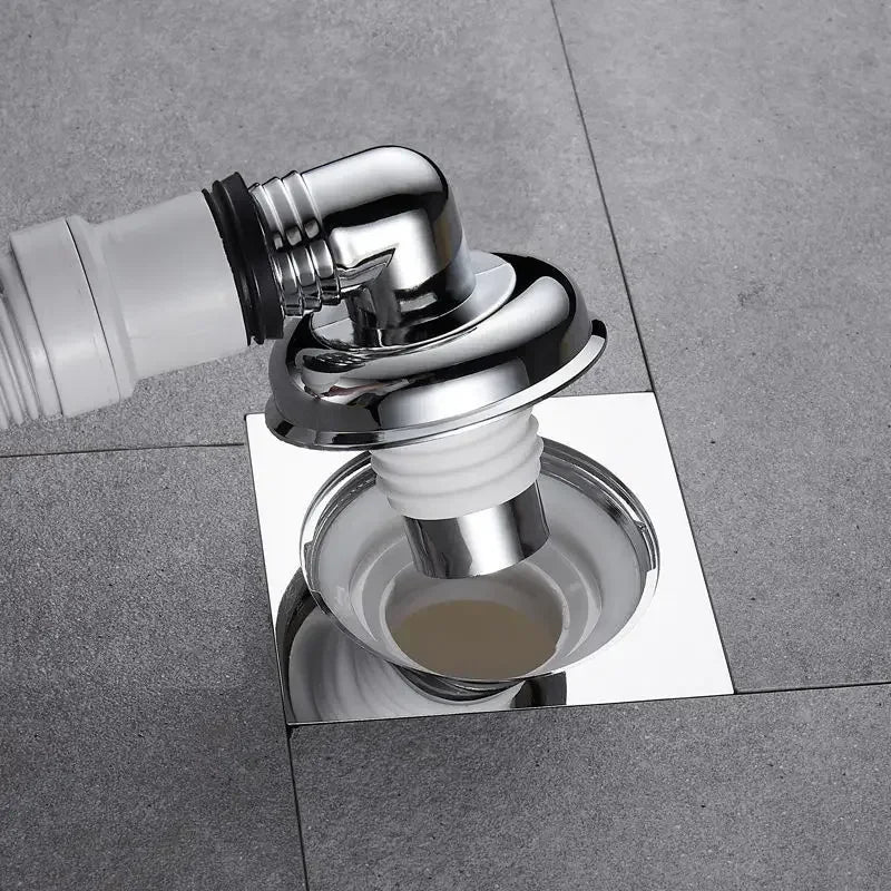 Washing Machine Floor Drain Adapter Anti-overflow Deodorant Snap Joint Universal Sewer Elbow Pipe Connector Bathroom Accessories Oasis Select