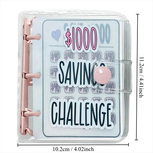 1000 Savings Challenge Binder , Money Saving Binder, Savings Challenges Book with Envelopes, Envelope Savings Challenge, Mini Bu Oasis Select