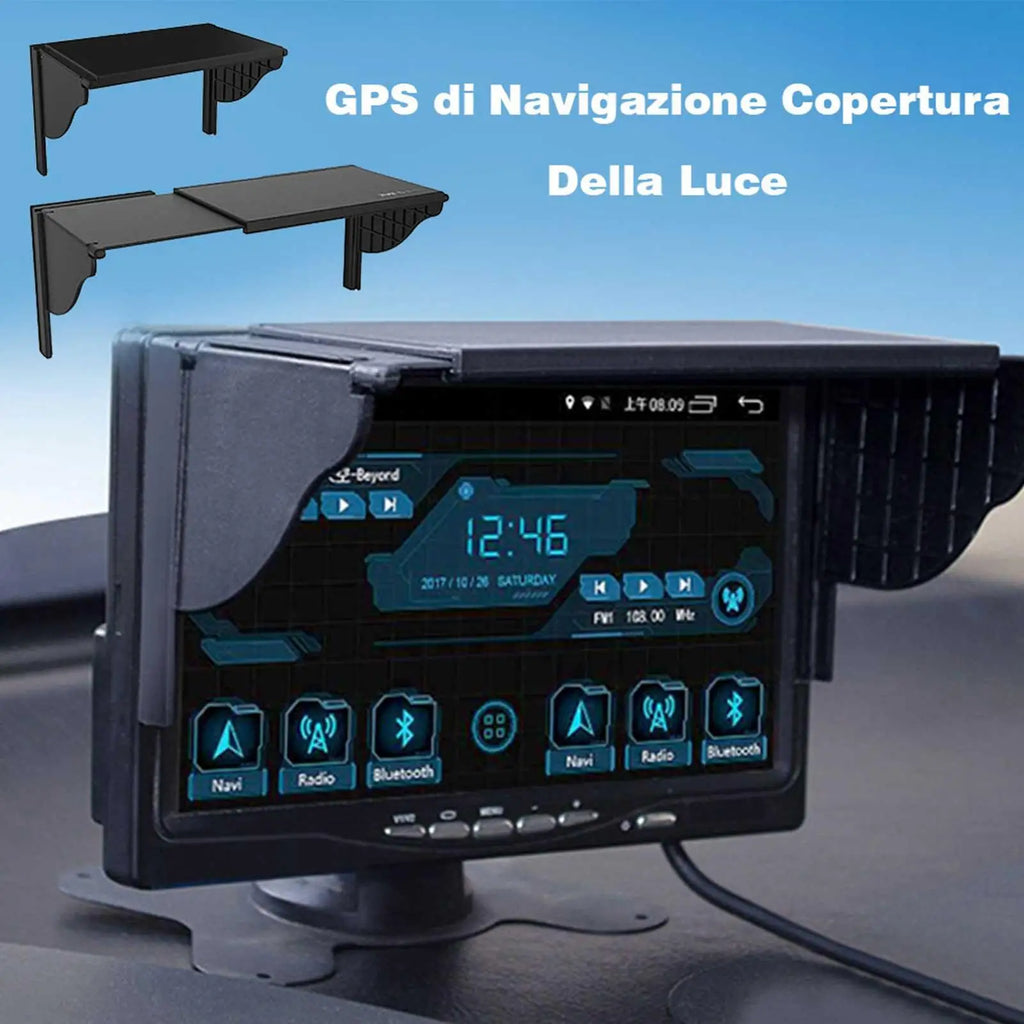 Car GPS Navigation Sun Shade 5-10 Inch Interior Accessories Display Screen Visor Universal GPS Anti-Glare Shield Screen Visor Oasis Select