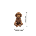 Poodle Dog Yoga Figurine Meditating Teddy Statue 3D Printing Calming Zen Ornament Decor for Pets Lovers & Meditation Yoga Spaces Oasis Select Meditation Poodle