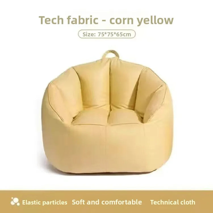 Lazy sofa reclining sleeping bedroom small sofa small apartment living room single reclining chair balcony lazy chair Oasis Select Yellow