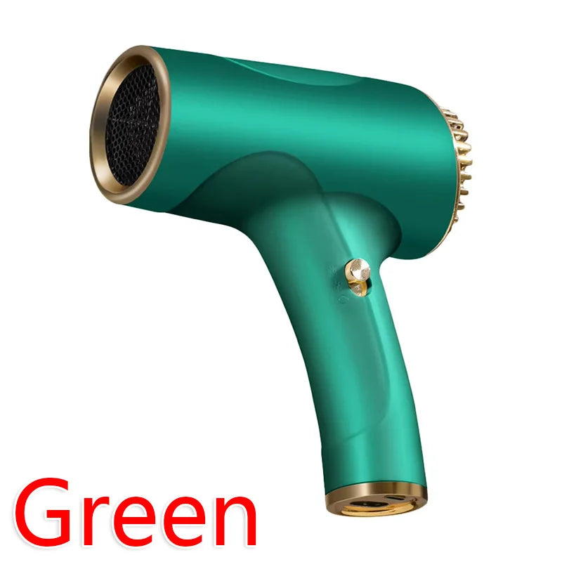 Cordless Ionic Hair Dryer USB Rechargeable 2600mAh Travel Blow Dryer