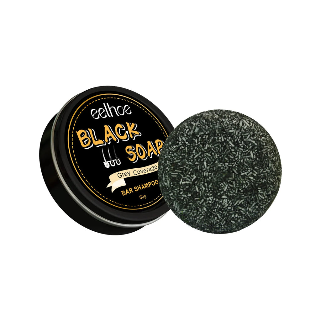 EELHOE Black Soap Natural Shampoo Bar – Gray Hair & Deep Nourish Natural Shampoo Bar Oasis Select 50g