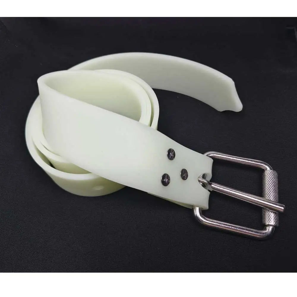 130cm Scuba Adjustable Silicone Weight Belt Freediving Spearfishing Night Diving Glow in the Dark Lead Belt Oasis Select