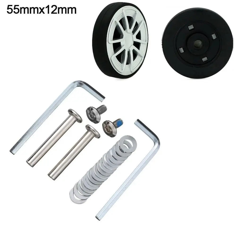 Replacement Caster Wheel Repair Kit Travel Luggage Wheels Suitcase Parts Axles Replace Wheels for Luggage with Vientiane Wheel Oasis Select 55mm x 12mm