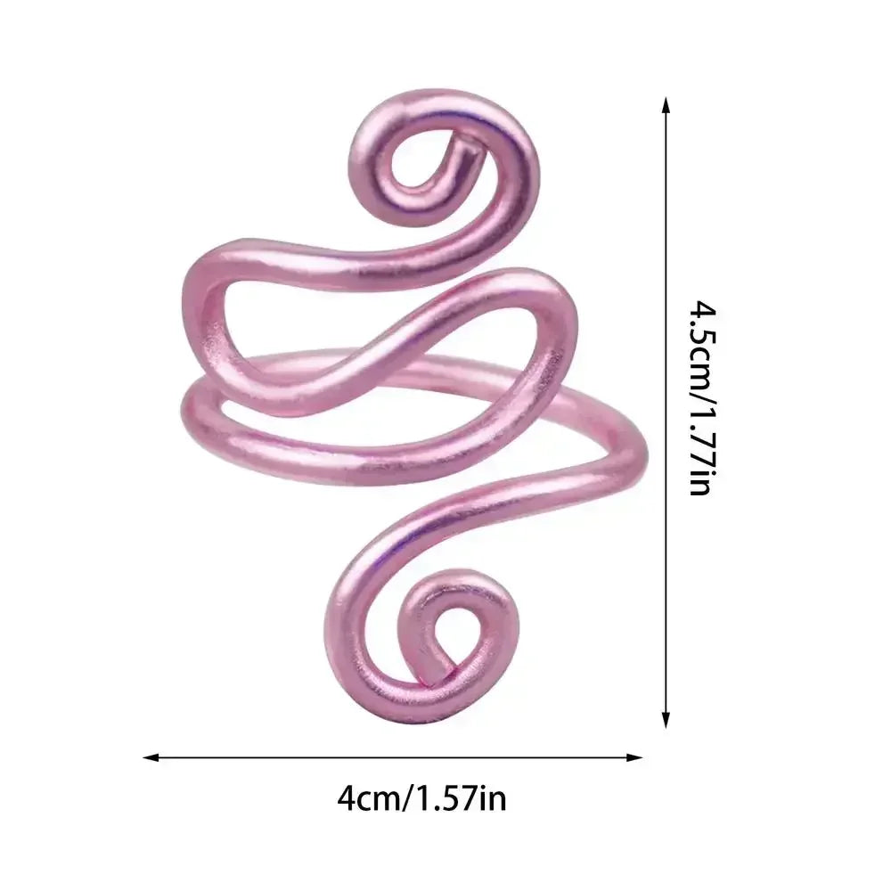 Adjustable Knitting Crochet Loop Ring Knittied Yarn Guide Hook Finger Faster Holder Thimble Crocheters Thread Ring Sewing Tools Oasis Select Purple