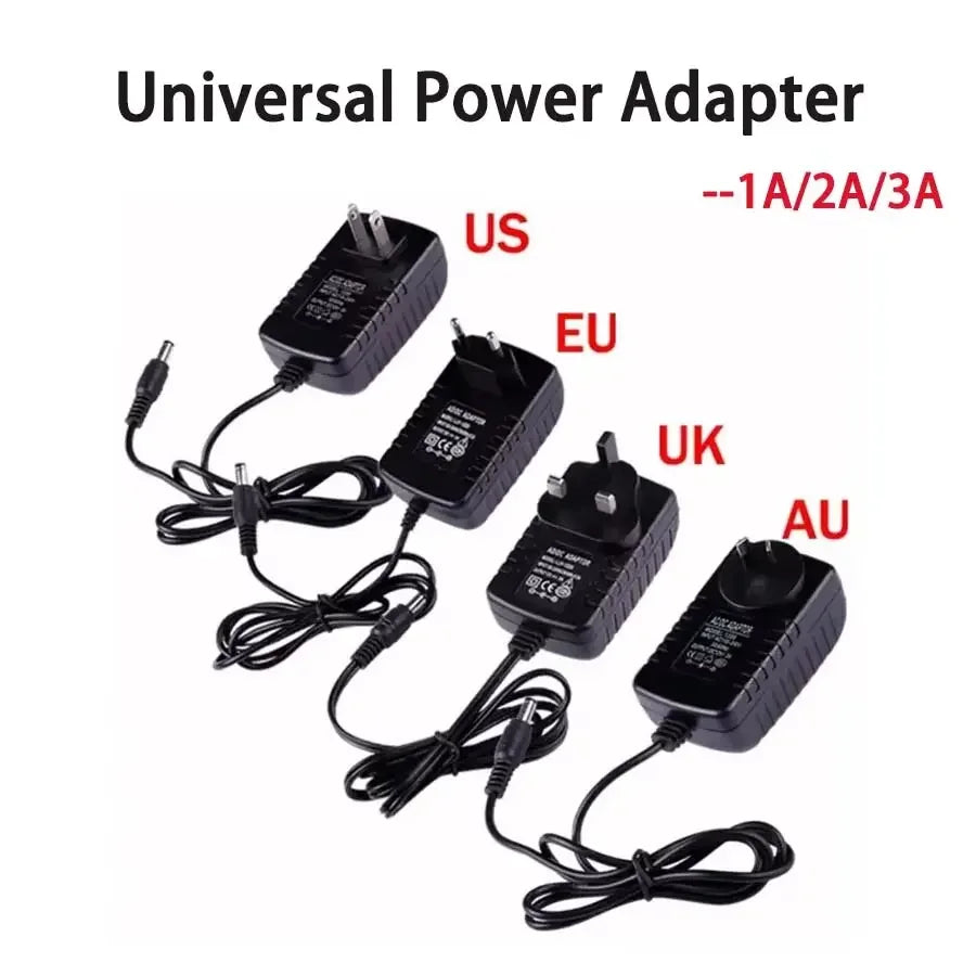 12Volt LED Power Adapter AC 110V-220V To DC 12V Power Supply Transformer 1A 2A 3A EU US Converter Adaptor For Led Light Strips Oasis Select