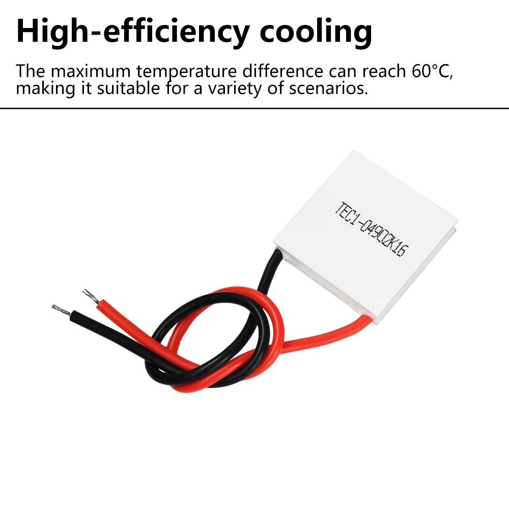 TEC1-04902 K16 DC 5V Thermoelectric Cooler Peltier DIY 20*20MM 2A of Semiconductor Rrefrigeration Electronic Component Kit Oasis Select